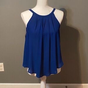 Sienna Sky Royal Blue Sleeveless Blouse
